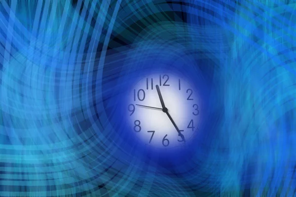 Часы Синем Фоне — стоковое фото