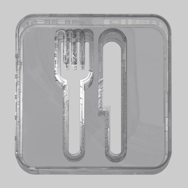 Cuchillo Abstracto Fork — Foto de Stock