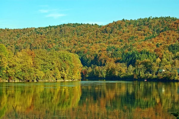 Krásná Podzimní Krajina Pozadí — Stock fotografie