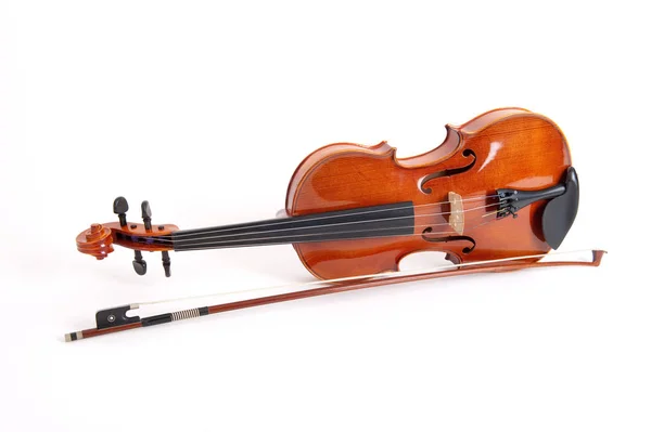 Violino Isolato Sfondo Bianco — Foto Stock