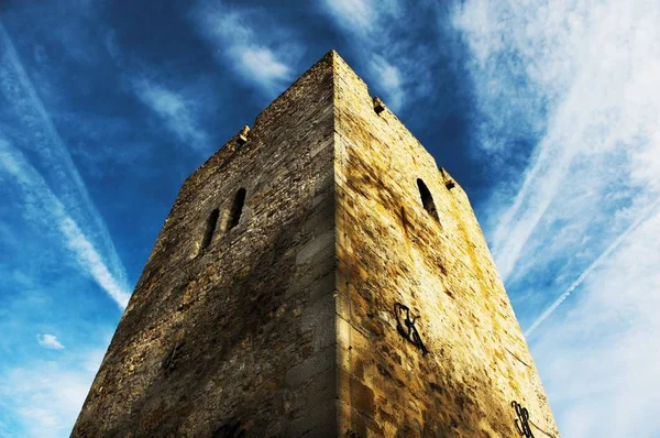 Vista Panorâmica Bela Arquitetura Medieval Fortaleza — Fotografia de Stock