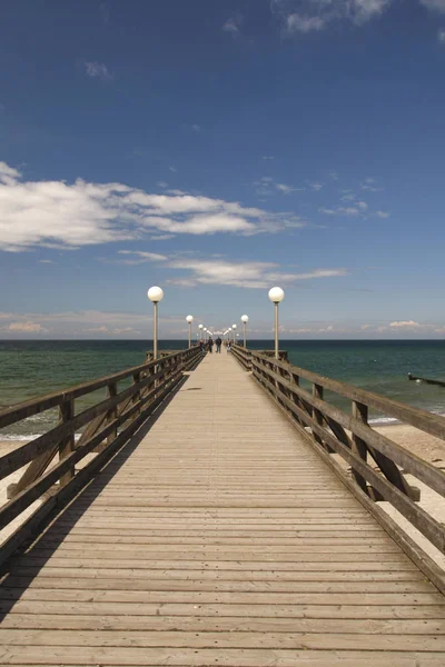 Muelle Madera Mar —  Fotos de Stock