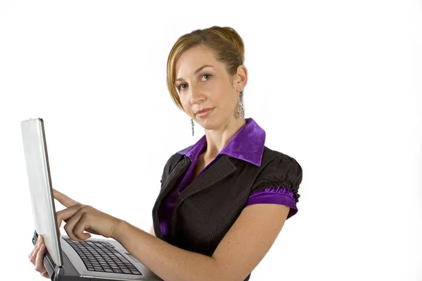 Geschäftsfrauen Nutzen Laptop — Stockfoto