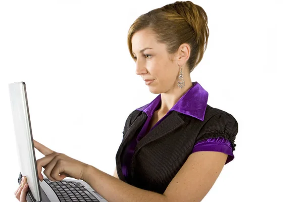 Mulheres Negócios Usando Laptop — Fotografia de Stock