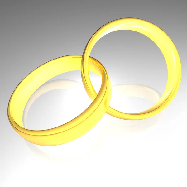 結婚指輪結婚式指輪 — ストック写真