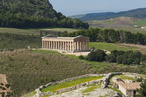 Świątynia Segesta Sycylii — Zdjęcie stockowe