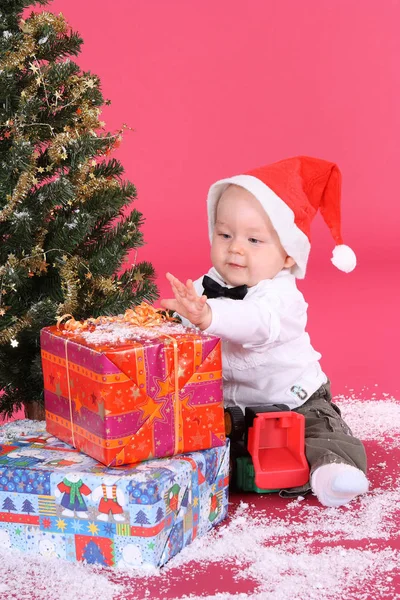 Vista Cênica Natal Decoração Férias — Fotografia de Stock