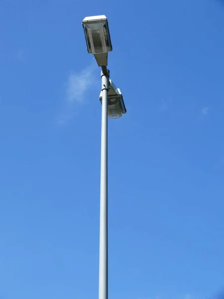 Вулична Лампа Блакитному Небі — стокове фото