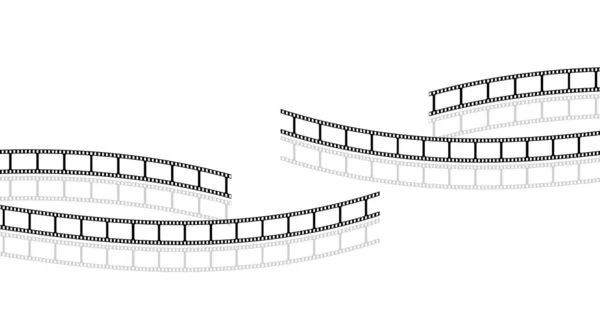 Filmstrip Concept Ontwerp Witte Achtergrond — Stockfoto