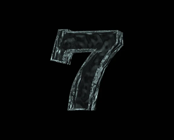 Number Seven Ice — Stock Photo, Image