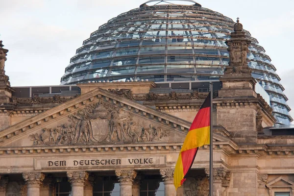 Reichstag Jesiennym Świetle Wieczorem — Zdjęcie stockowe