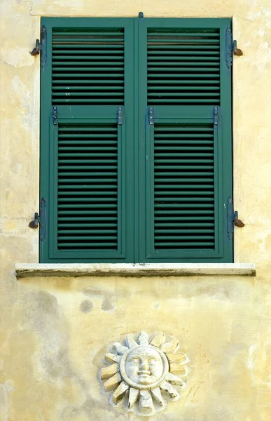 Bild Eines Fensterladens Italien — Stockfoto