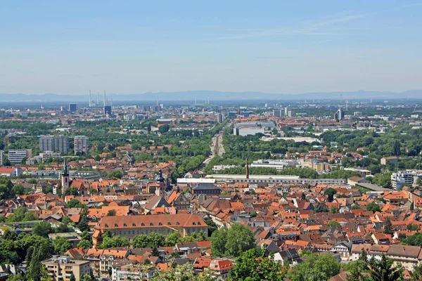 Karlsruhe Widok Góry Wieży — Zdjęcie stockowe