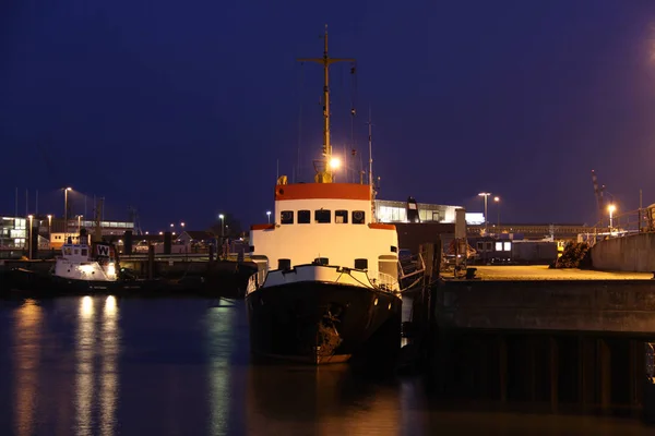 Ship Port Cuxhaven — Stock Photo, Image