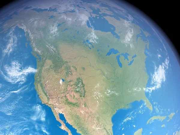 Північна Америка Космосу — стокове фото