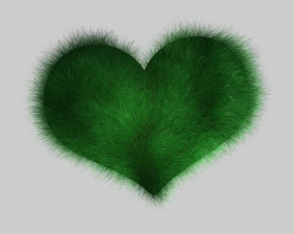 Abstract Heart Grass — Stock Photo, Image