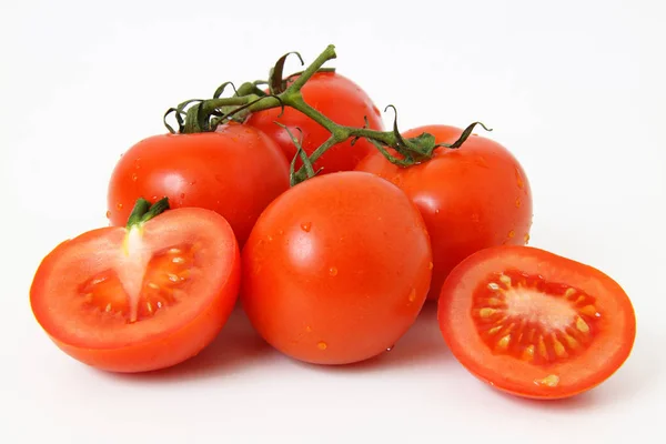 Tomates Maduros Vermelhos Orgânicos — Fotografia de Stock