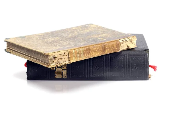 Vecchio Libro Isolato Sfondo Bianco — Foto Stock
