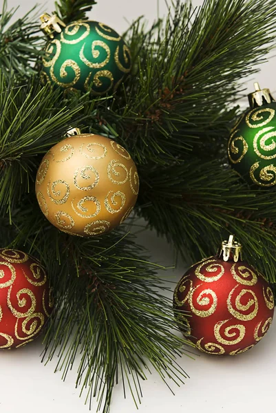 Decoraciones Navidad Fondo Cerca — Foto de Stock