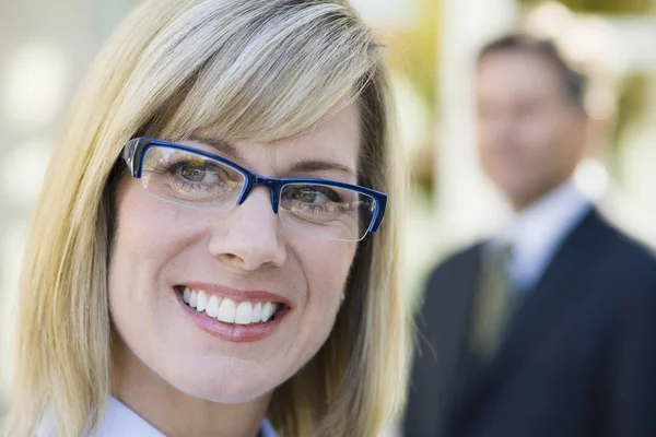 Pretty Businesswoman Office — Stock Photo, Image