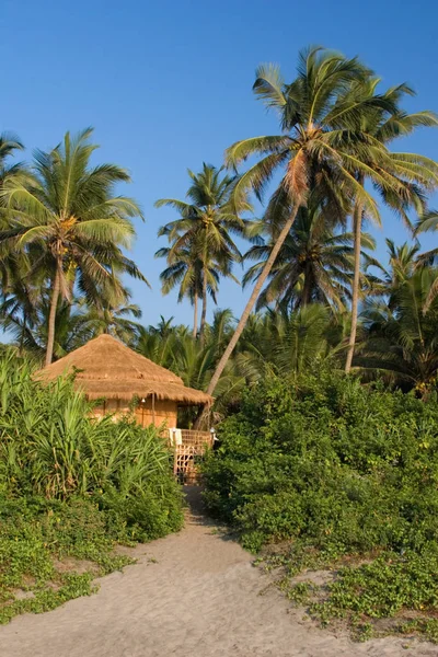 Strandstugan Goa Indien — Stockfoto