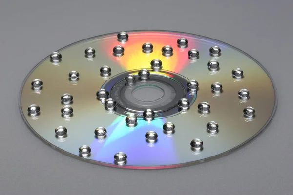 Kompaktní Disk Digitální Optické Diskové Úložiště Dat — Stock fotografie