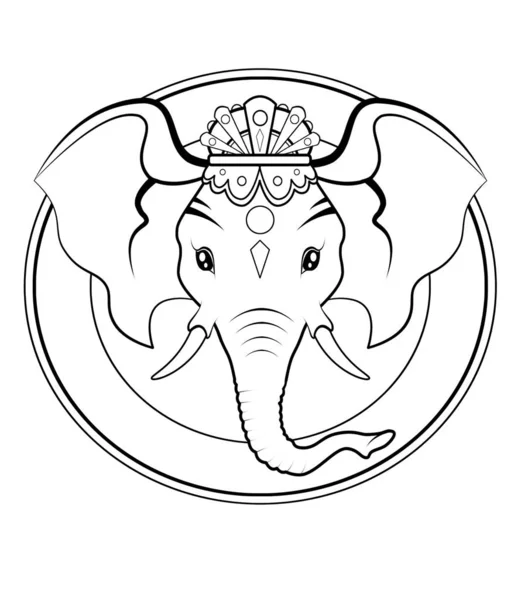Ganesha Dio Elefante Indù — Foto Stock