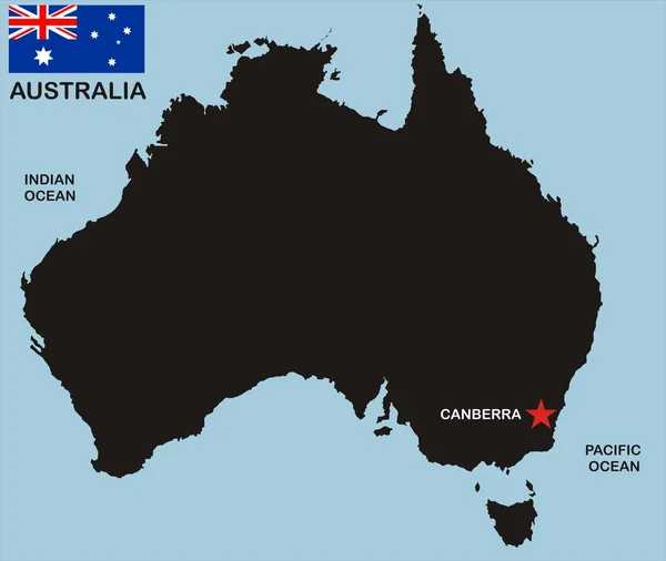 Australia Oficialmente Mancomunidad Australia País Soberano Que Comprende Continente Del —  Fotos de Stock