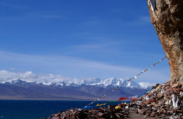 Lago Sagrado Nam Tso Tibet — Fotografia de Stock