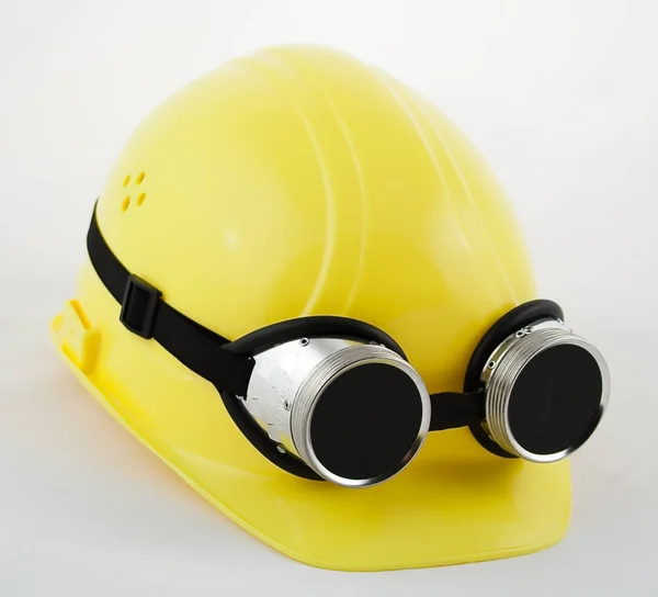 Hardhat Welding Goggles — Stock Photo, Image