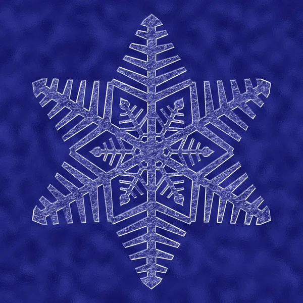 Сніжинка Кристалічна Структура Абстрактний Фон — стокове фото