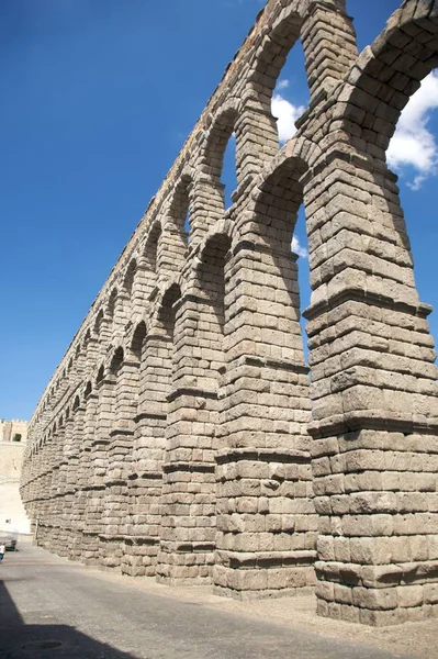 Grande Roman Segovia Aqueduto — Fotografia de Stock