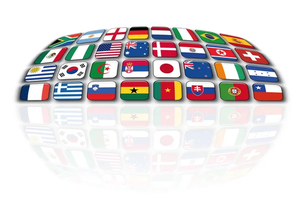 Countries Football World Cup — Stock Photo, Image