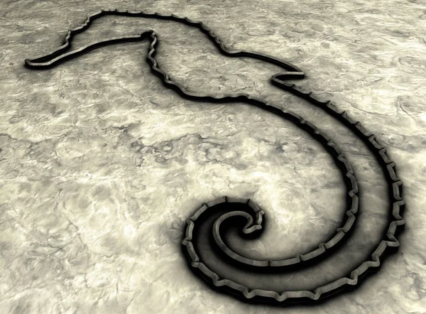 Soyut Deniz Atı Hipokampüsü — Stok fotoğraf