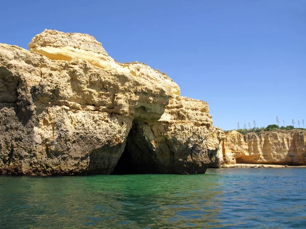 Wybrzeże Algarve Albufeira Portugalia — Zdjęcie stockowe