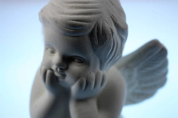 Крупный План Старинной Статуи Форме Ангела — стоковое фото