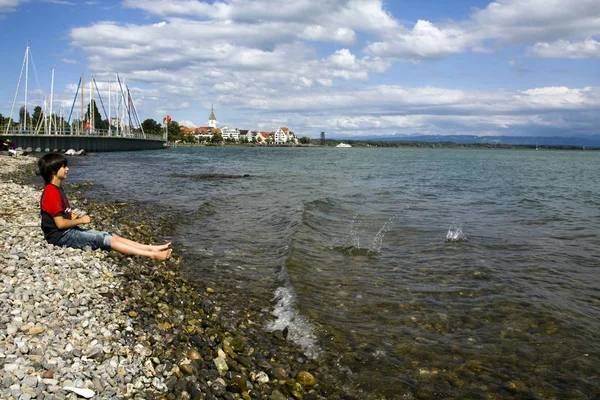 Söt Barnporträtt Lycklig Barndom Koncept — Stockfoto