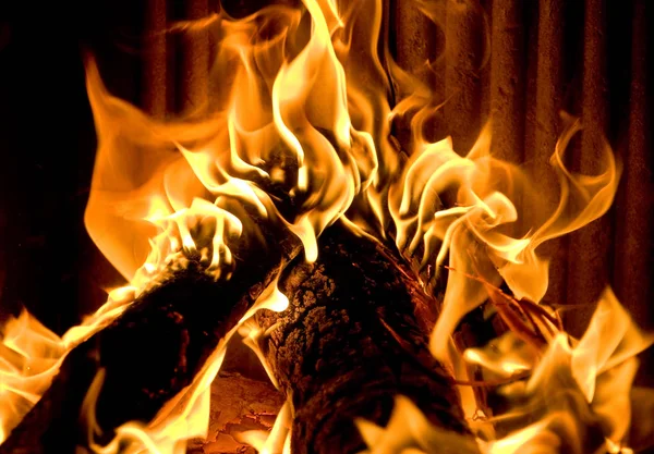 Czerwony Ogień Ognisko — Zdjęcie stockowe