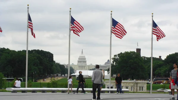 Bandeiras Dos Estados Unidos América — Fotografia de Stock