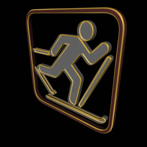 Symbol Cross Country — Stock Photo, Image