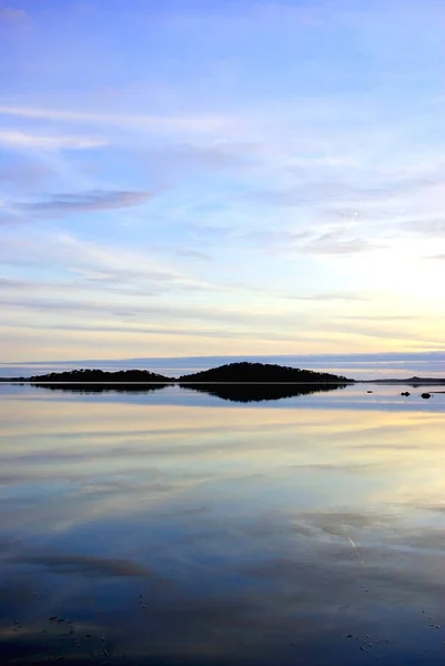 Ландшафт Озера Алкева Закате — стоковое фото