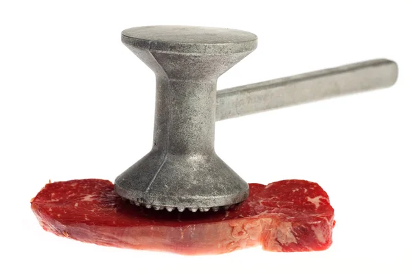 Slice Meat Steak Knocker — Stock Photo, Image