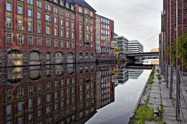 Hamburg Alster Canal Morning — Stock Photo, Image