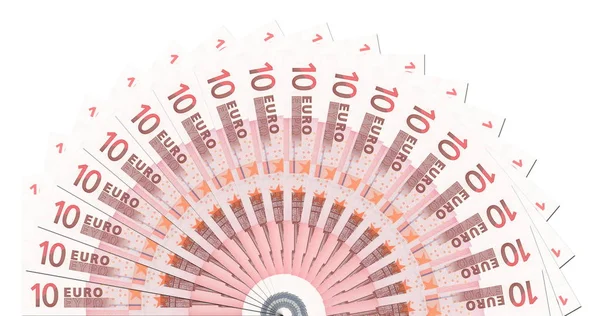 Euro Bankjegy Félkör Sablon — Stock Fotó