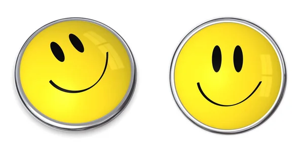 Emotionen Smileys Isoliert — Stockfoto