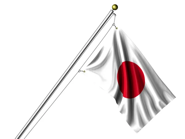 Geïsoleerde Japanse Vlag Grafische Vlag — Stockfoto