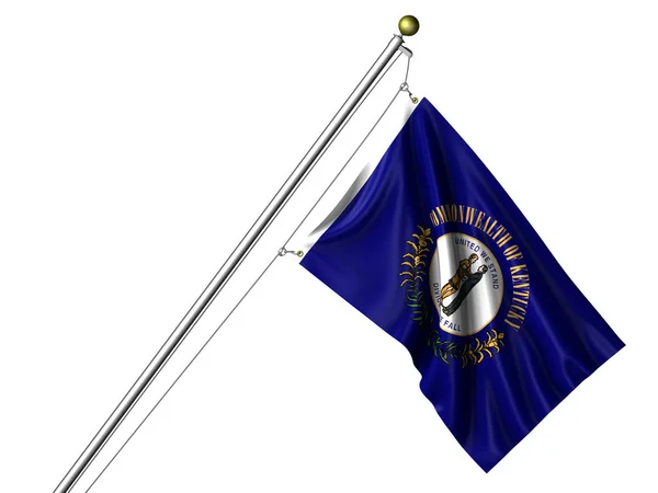 Isolated Kentucky Flag Graphic Waving Flag — Stock Photo, Image