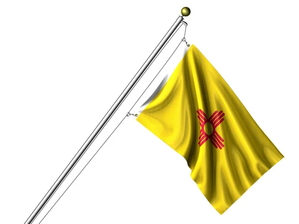 Isolierte Flagge Von New Mexico — Stockfoto