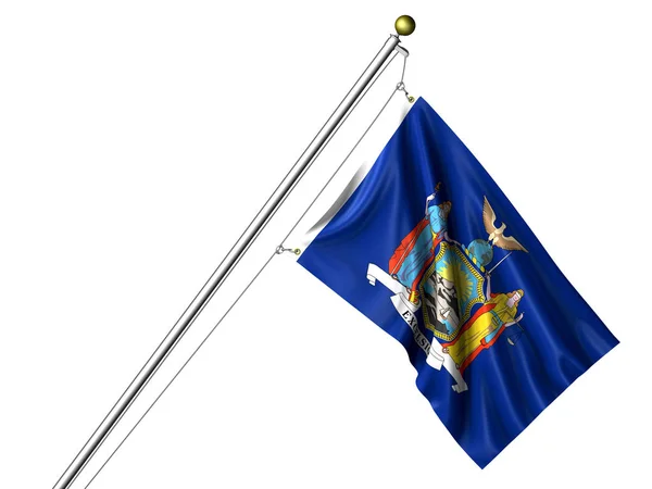 Bendera New York Terisolasi — Stok Foto