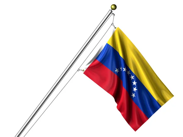 Isolated Venezuelan Flag Graphic Waving Flag — Stock Photo, Image